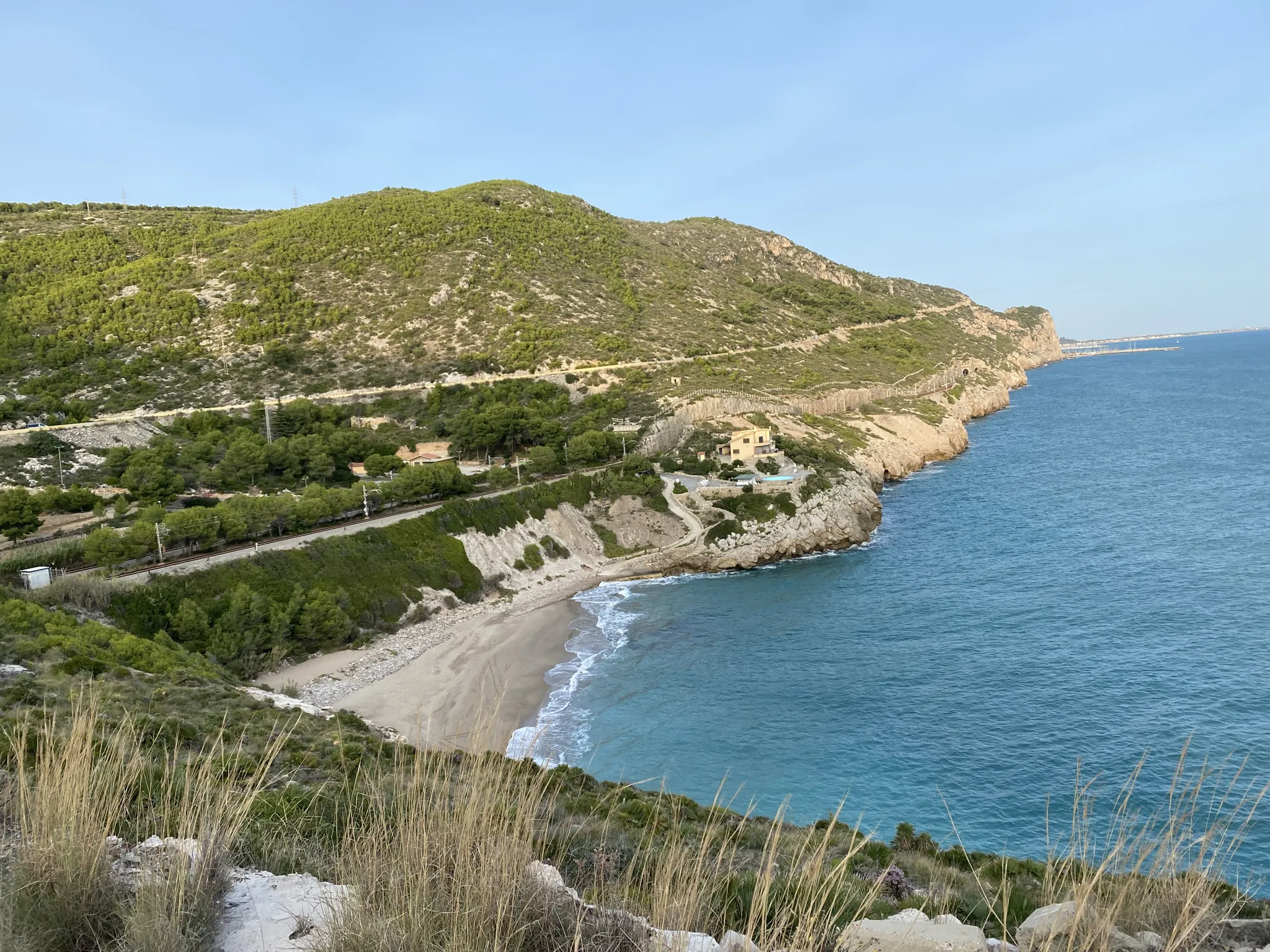 Garraf hills and coastal landscape